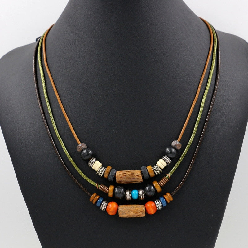 Wood Bead Necklace